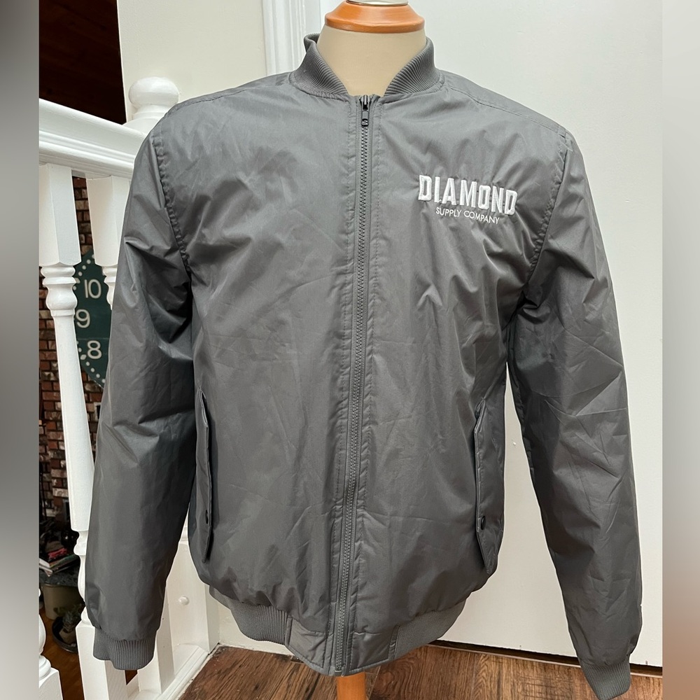 Diamond Supply Co. Charcoal Bomber Jacket